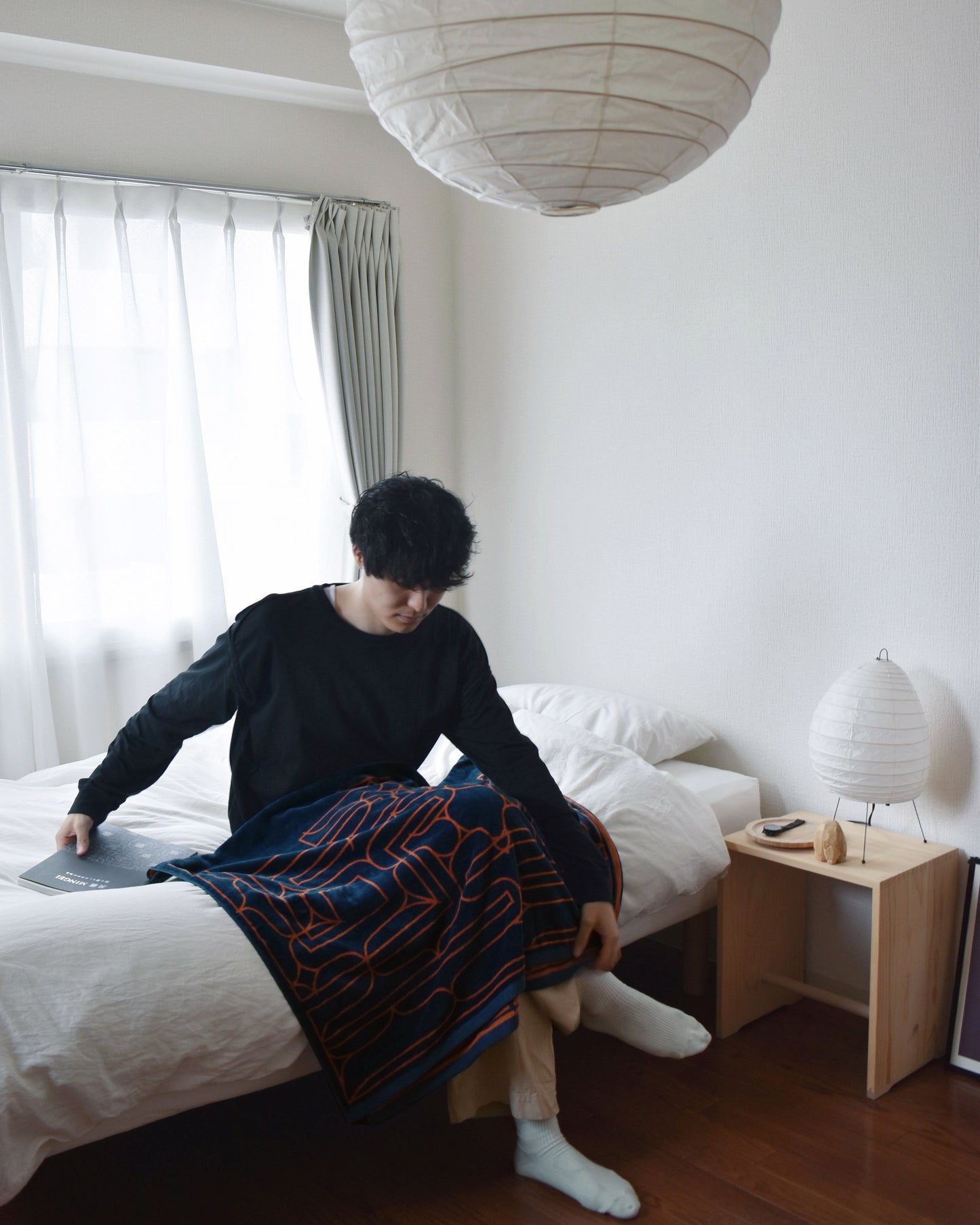 アイヌ文様の今治タオルブランケット　4color