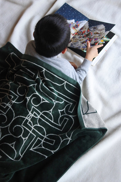 アイヌ文様の今治タオルブランケット　4color