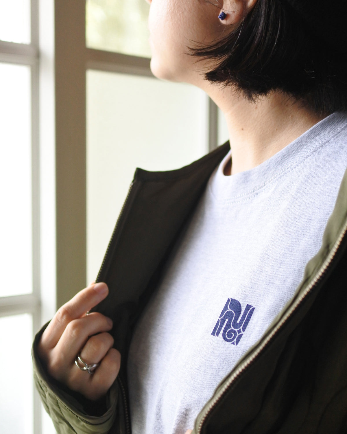 バックプリント長袖コットンTシャツ【cikarkarpe】3色