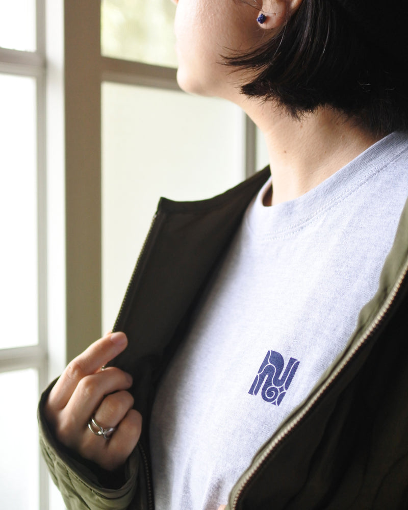 バックプリント長袖コットンTシャツ【cikarkarpe】3色