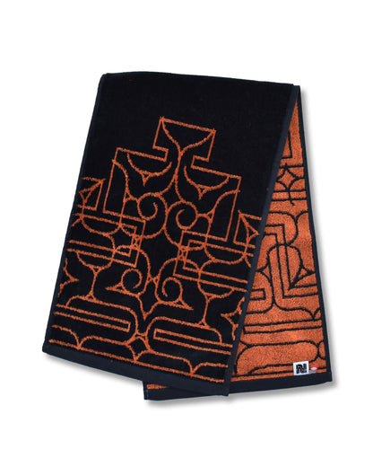 アイヌ文様の今治フェイスタオル　4color