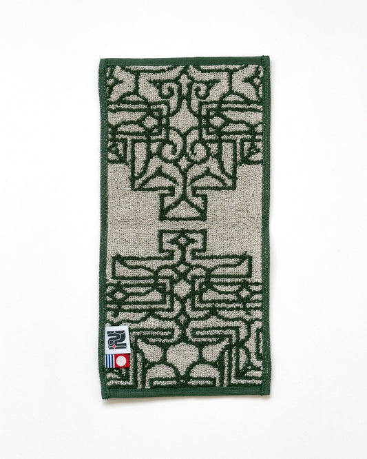 アイヌ文様の今治タオルハンカチ　4color