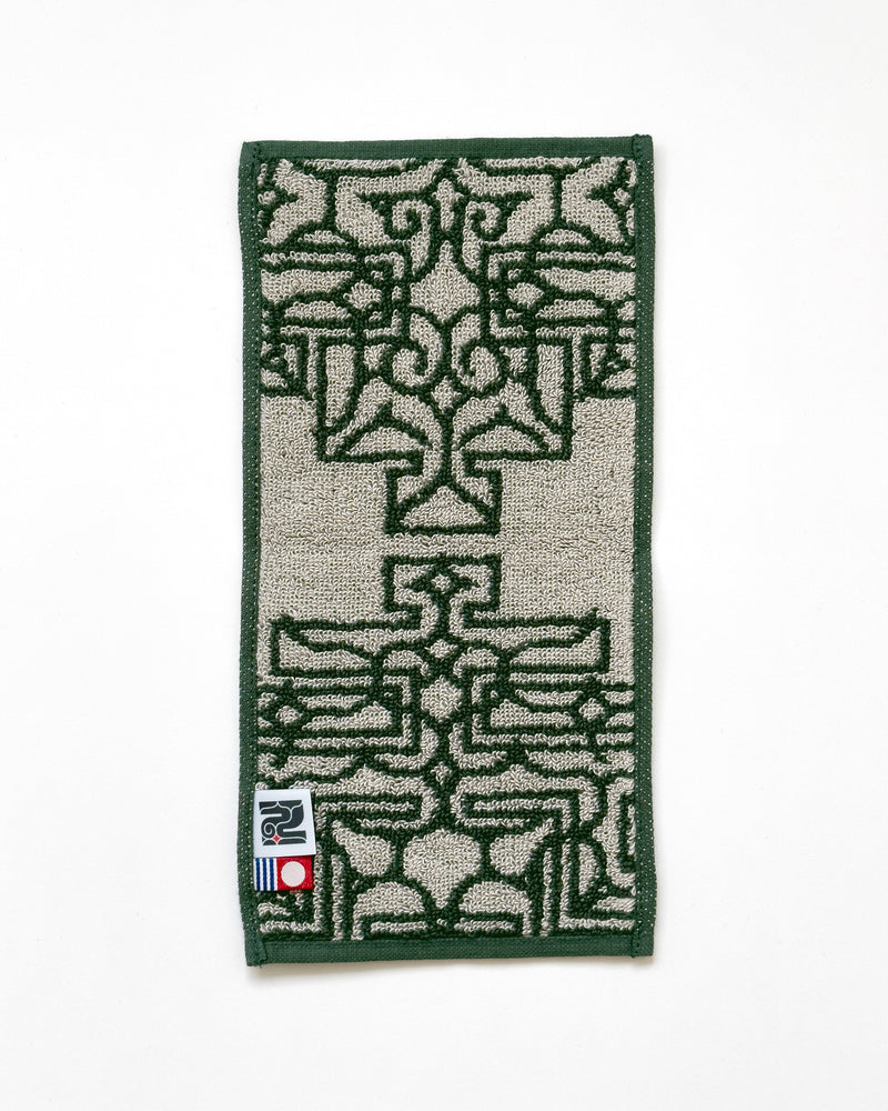 アイヌ文様の今治タオルハンカチ　4color