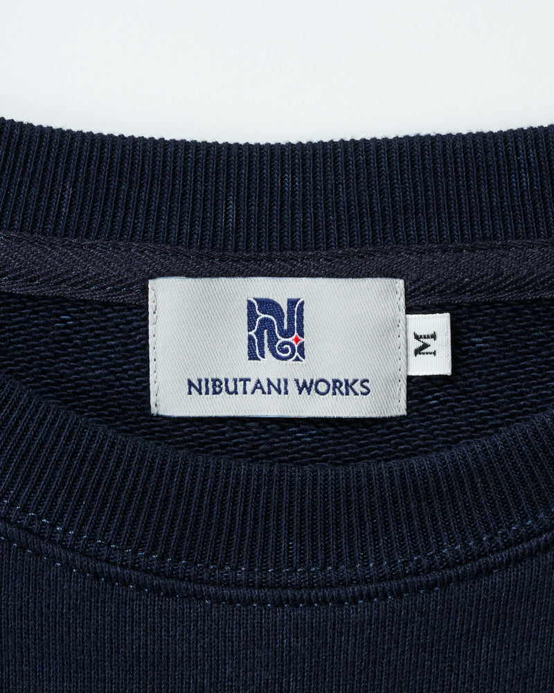ワンポイント刺繍スウェット【NIBUTANI WORKS logo】