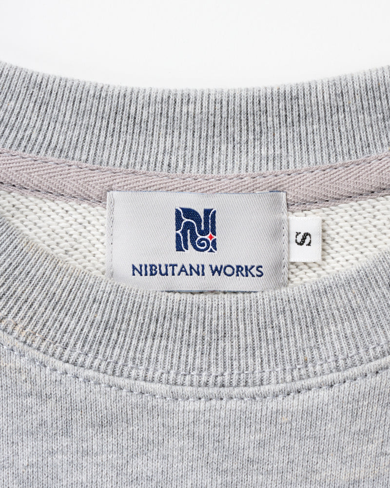 ワンポイント刺繍スウェット【NIBUTANI WORKS logo】