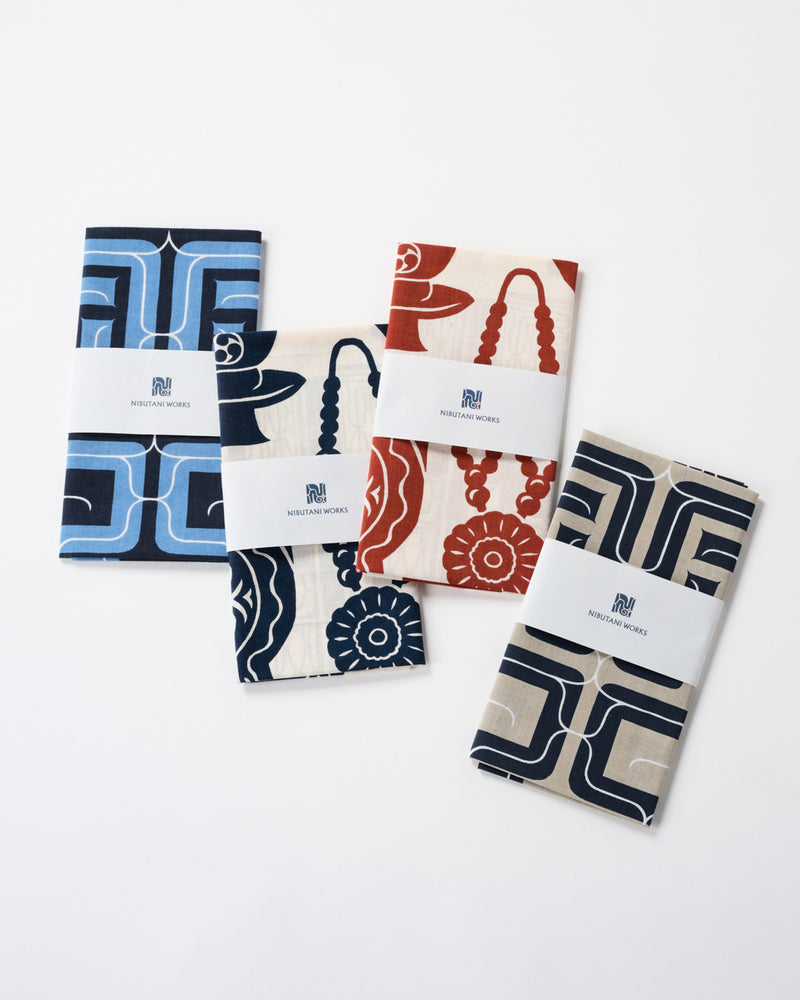【予約販売：10月下旬お届け予定】てぬぐい【ainu mingu】ネイビー