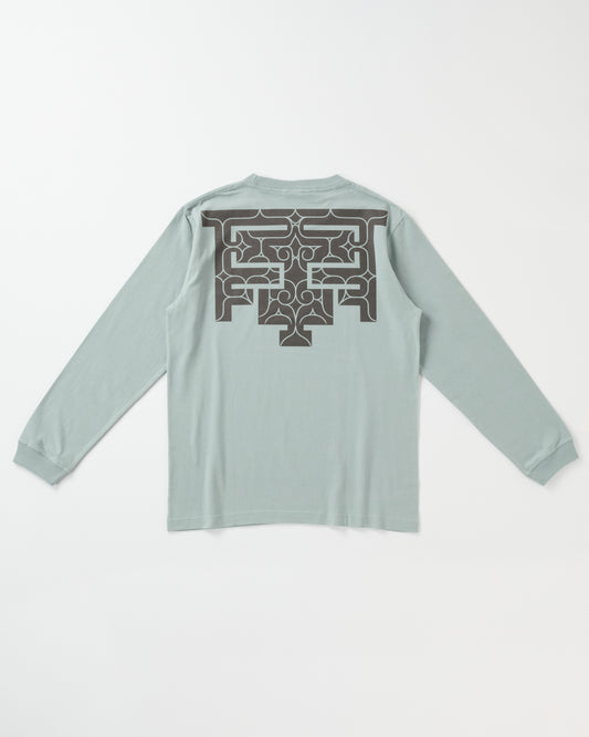 バックプリント長袖コットンTシャツ【cikarkarpe】3色