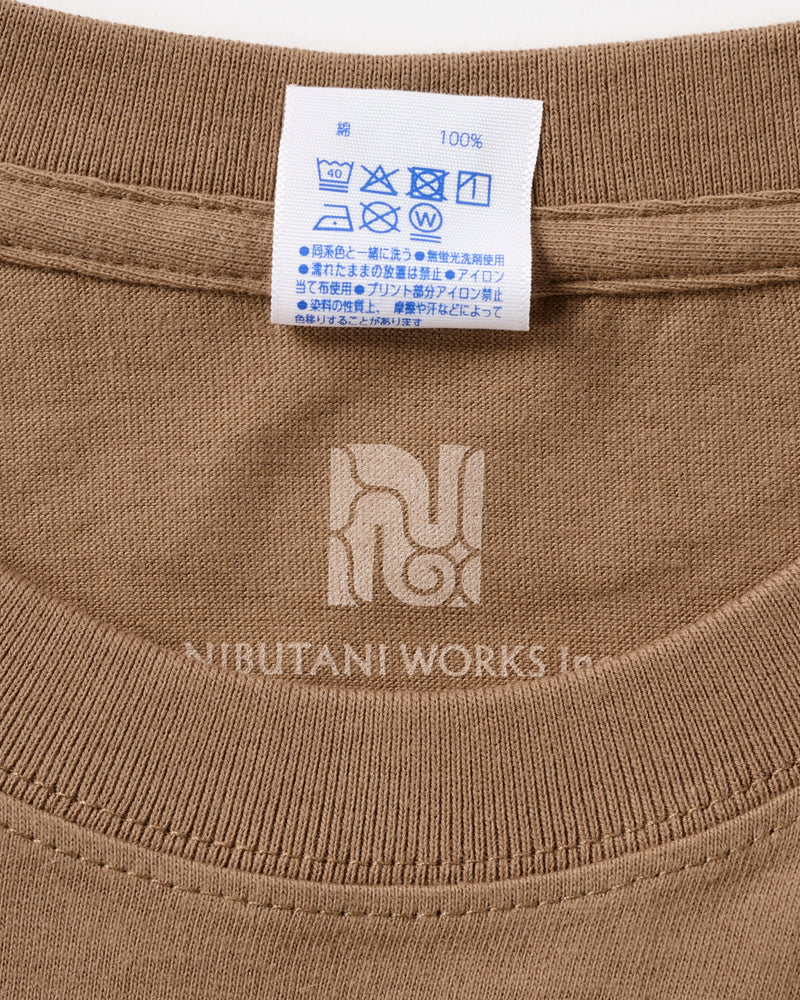 バックプリント長袖コットンTシャツ【cikarkarpe】3色