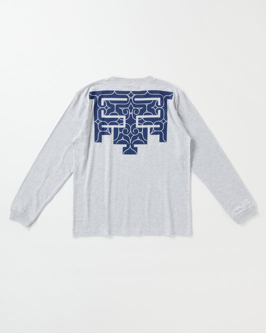 バックプリント長袖コットンTシャツ【cikarkarpe】3色