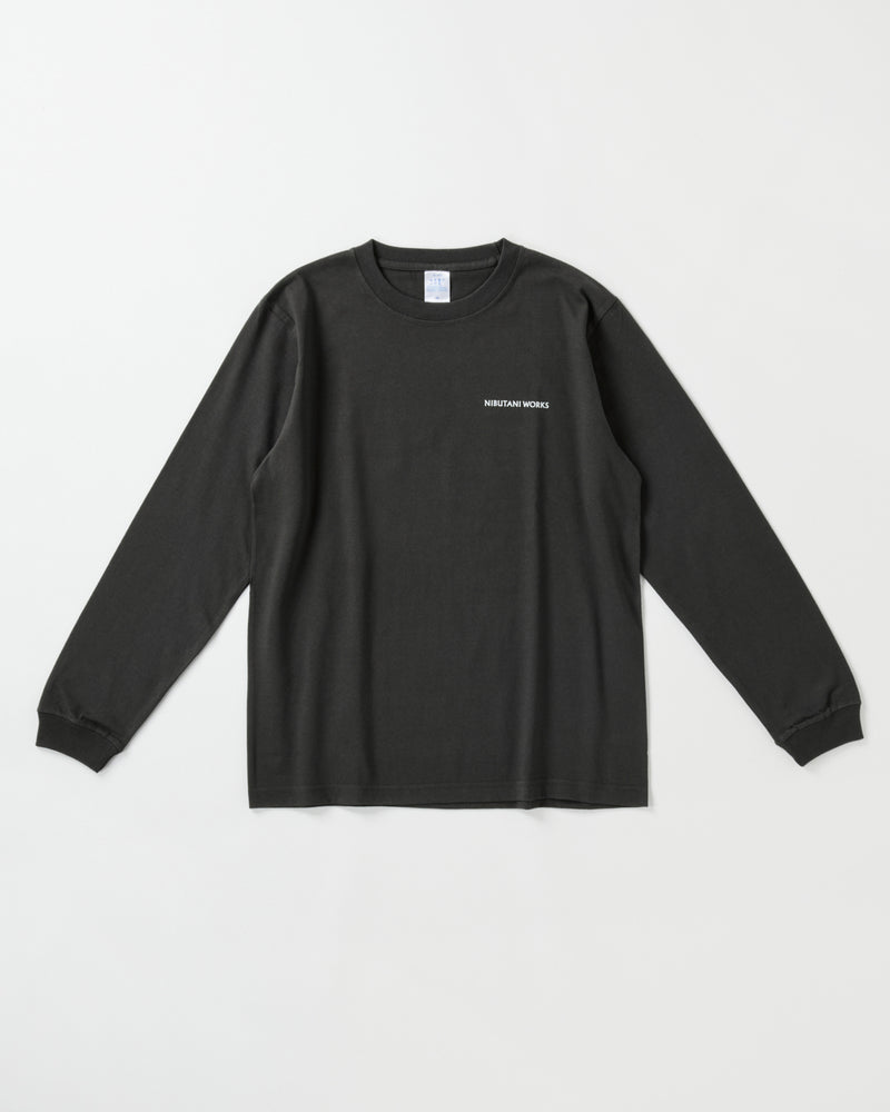 バックプリント長袖コットンTシャツ【senga】3色