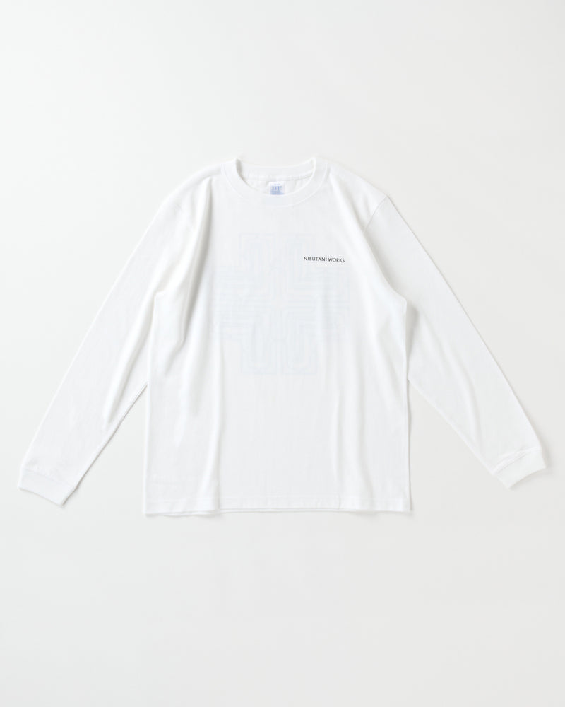 バックプリント長袖コットンTシャツ【senga】3色