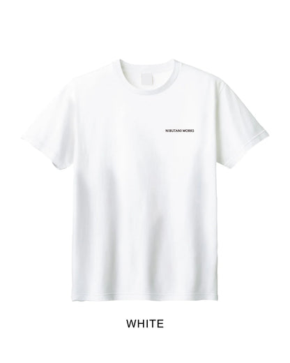 アイヌ文様線画バックプリントTシャツ　4color