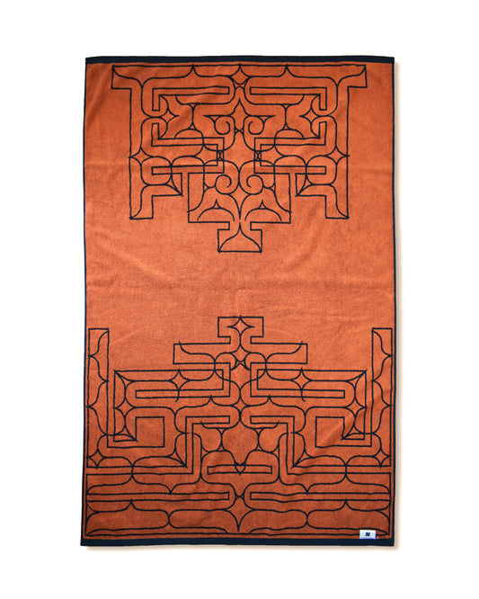 アイヌ文様の今治タオルブランケット　4color