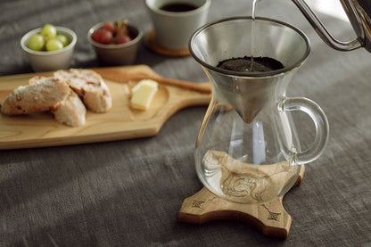 アイヌ文様の鍋敷き