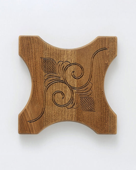 アイヌ文様の鍋敷き