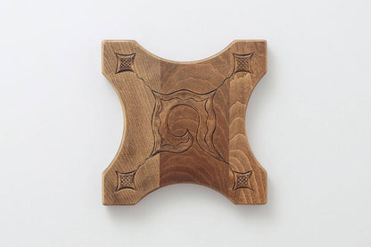 アイヌ文様の鍋敷き