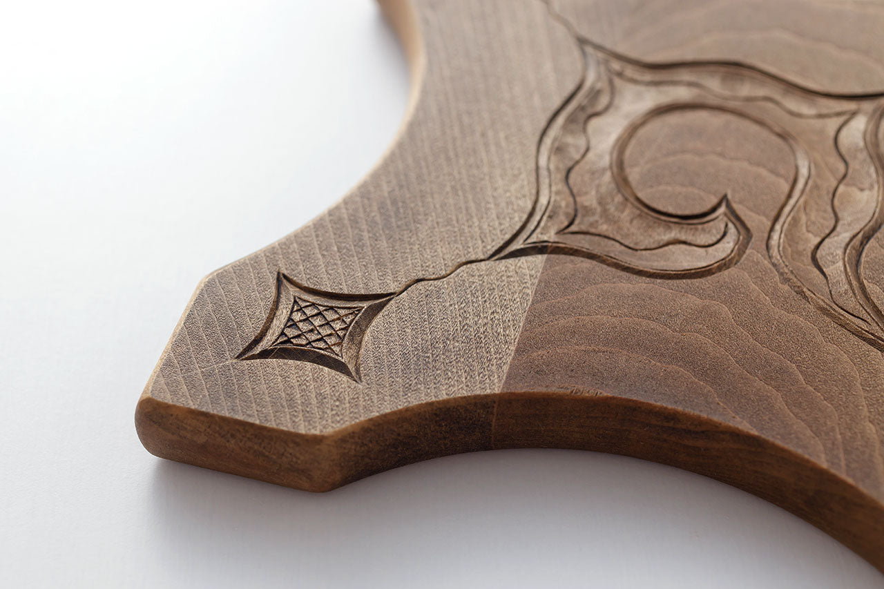 アイヌ文様の鍋敷き