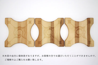 アイヌ文様の鍋敷き