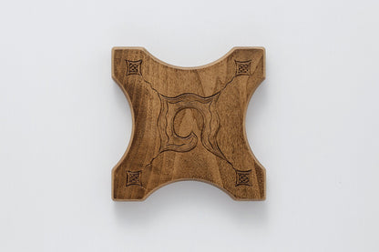 アイヌ文様の鍋敷き