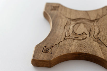 アイヌ文様の鍋敷き