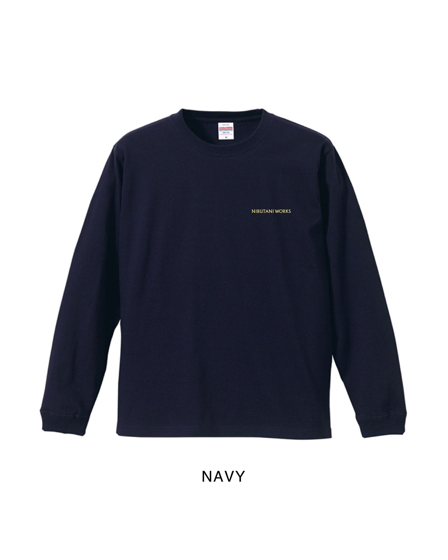 アイヌ文様線画バックプリントロングスリーブTシャツ　3color