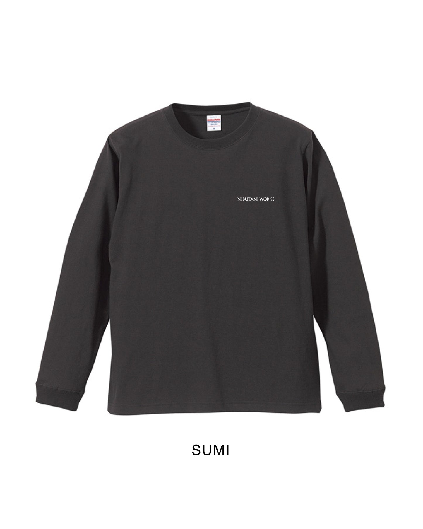 アイヌ文様線画バックプリントロングスリーブTシャツ　3color