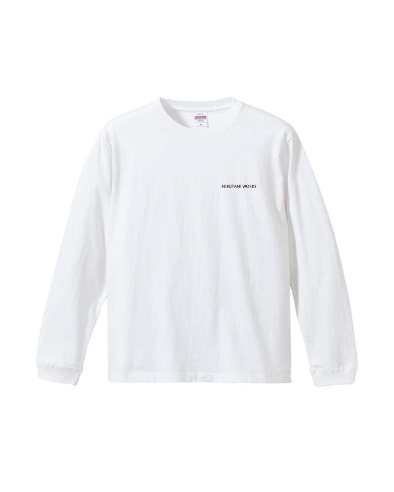 アイヌ文様線画バックプリントロングスリーブTシャツ　3color