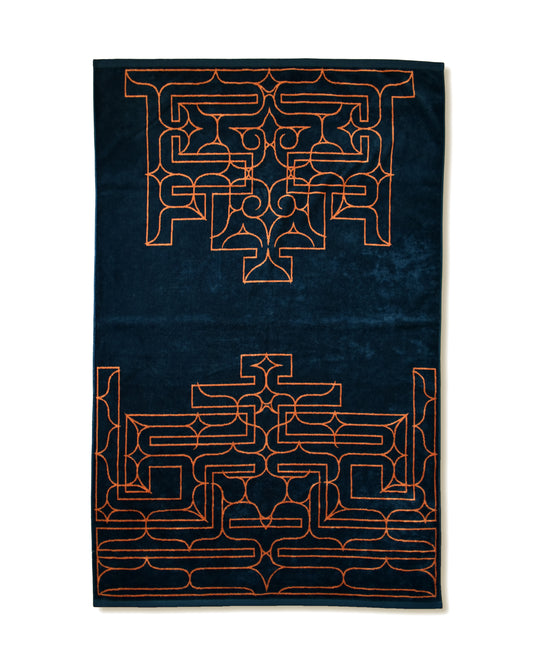 アイヌ文様の今治タオルブランケット　4color