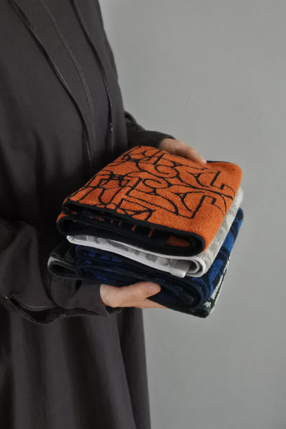 アイヌ文様の今治フェイスタオル　4color